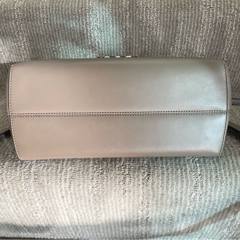Fendi By The Way Medium Grey Leather & Python-Look Elaphe Boston Bag - Picture 4 of 14